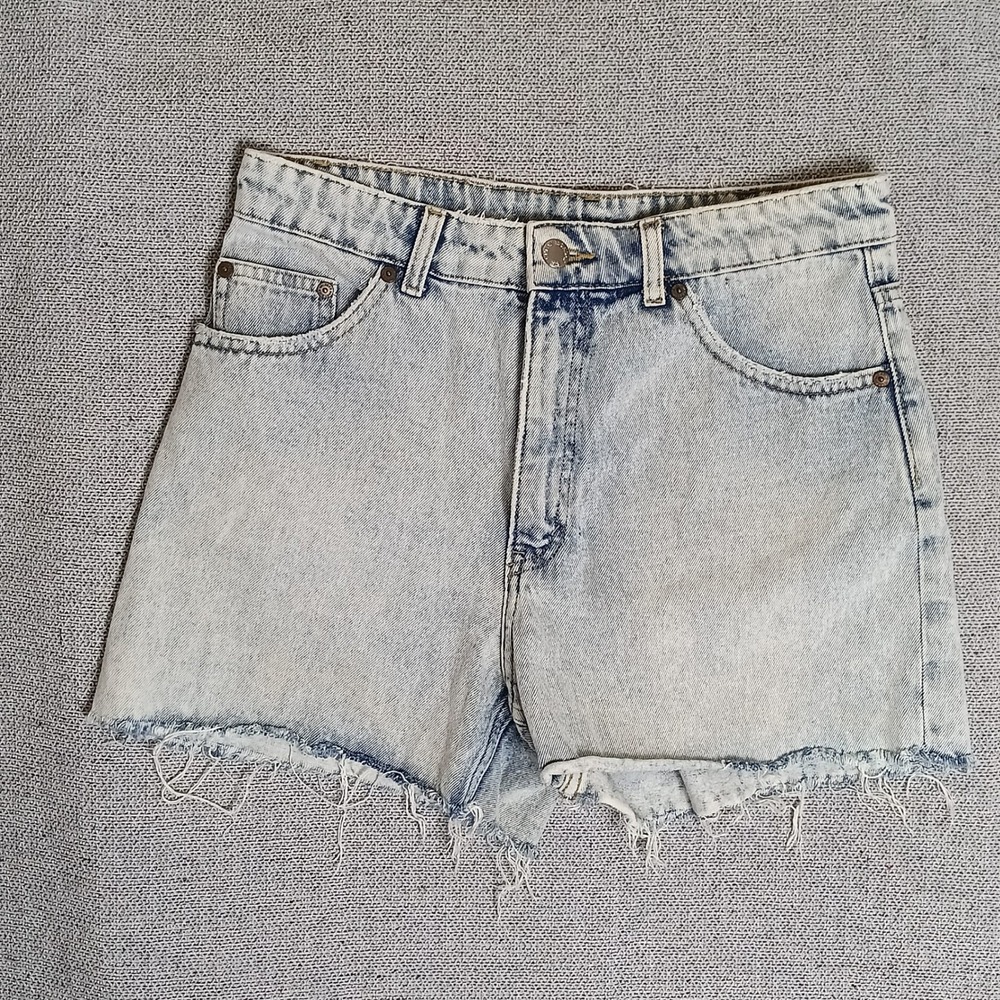 Cheap Monday Donna Shorts 90s Stoned Womens 29 Light Blue Excellent High Rise